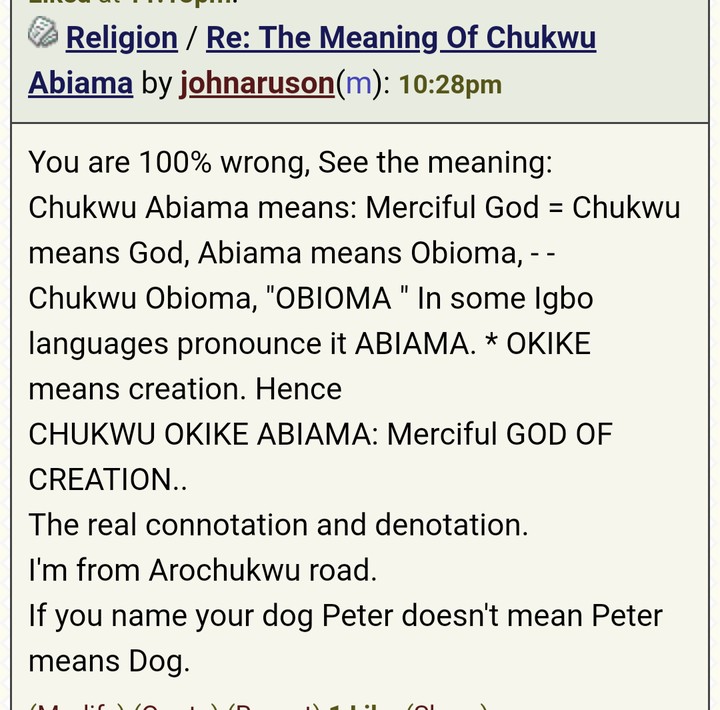 Ogini igbo meaning