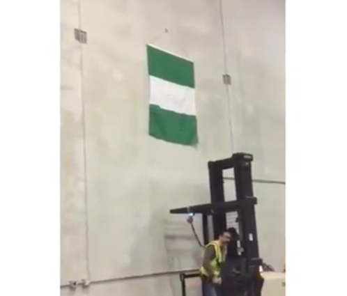 Nigerian Employee’s Work Ethic Makes Her Employer Raise Nigeria Flag [Photo]