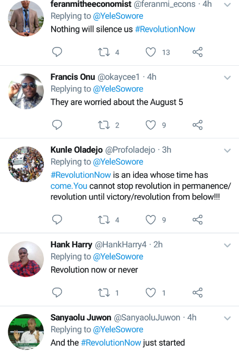 #RevolutionNow: Nigerians React To Sowore Arrest, #FreeSowore Trends On 